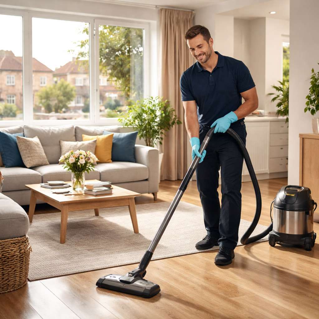 domestic cleaning services East London cleaner cleaning modern home kitchen living area London