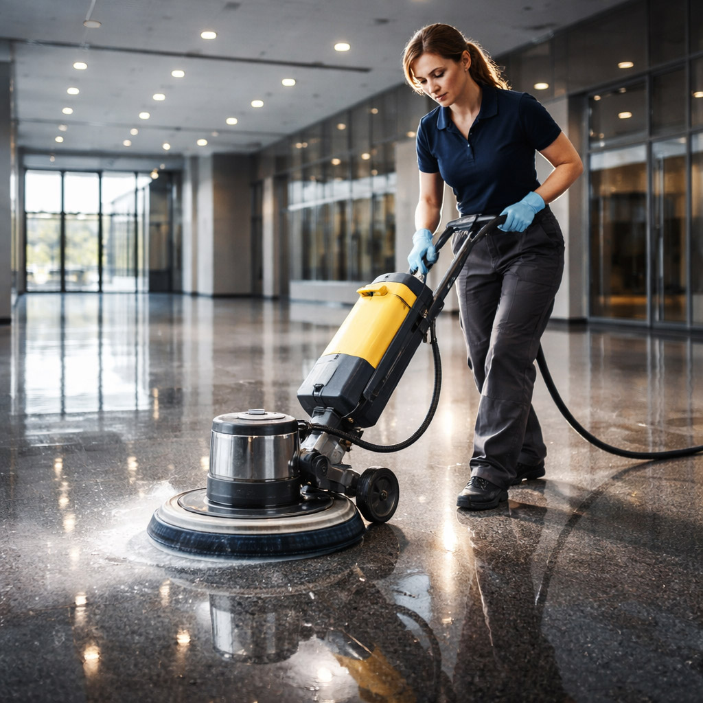 specialist cleaning services East London floor polishing machine kitchen deep cleaning professional cleaners